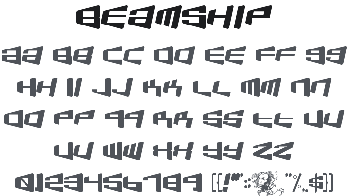 Beam Ship Font
