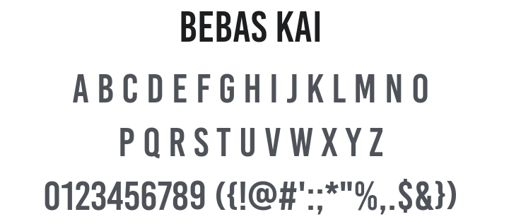 Bebas Kai Font