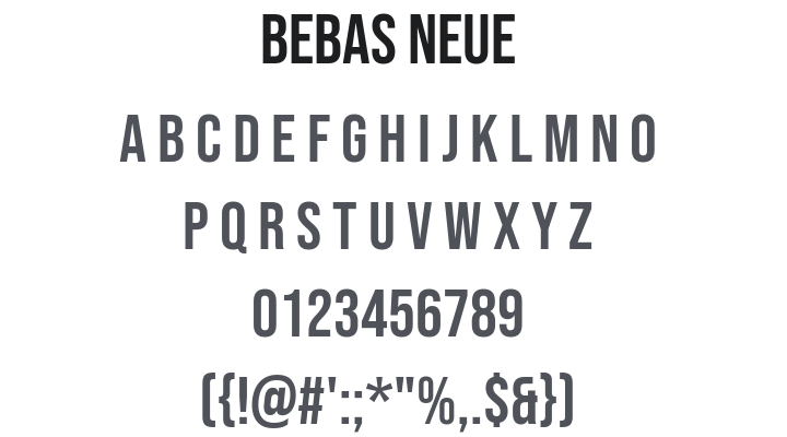 Bebas Neue Font