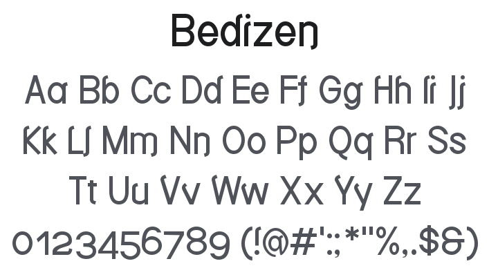 Bedizen Font