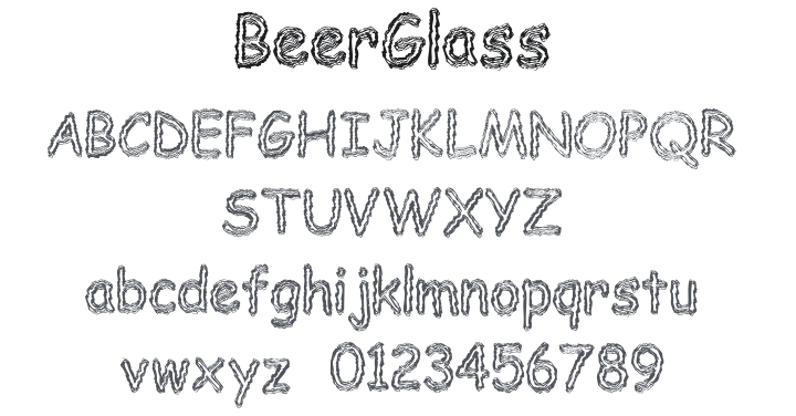 BeerGlass Font