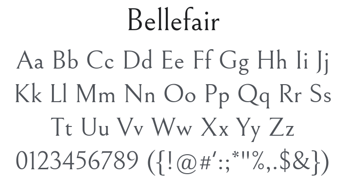 Bellefair Font