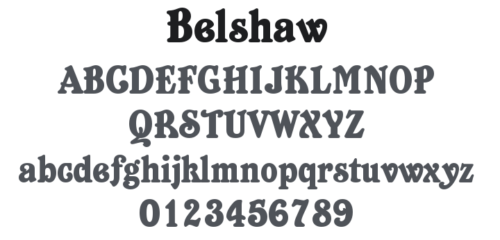 Belshaw Font
