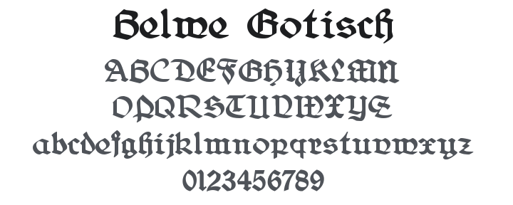 Belwe Gotisch Font Family