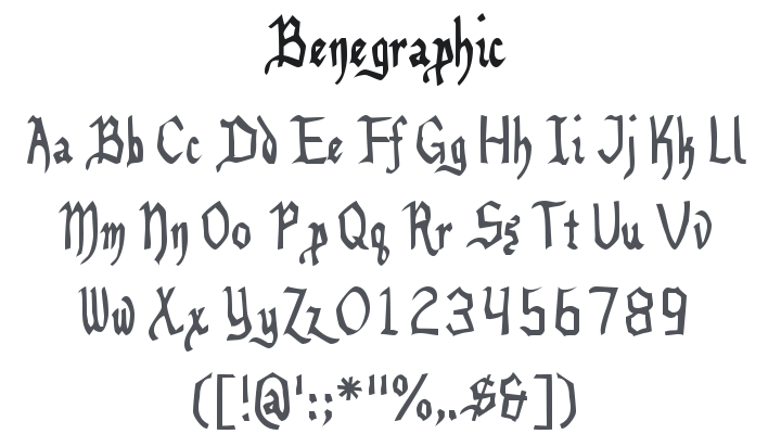 Benegraphic Font