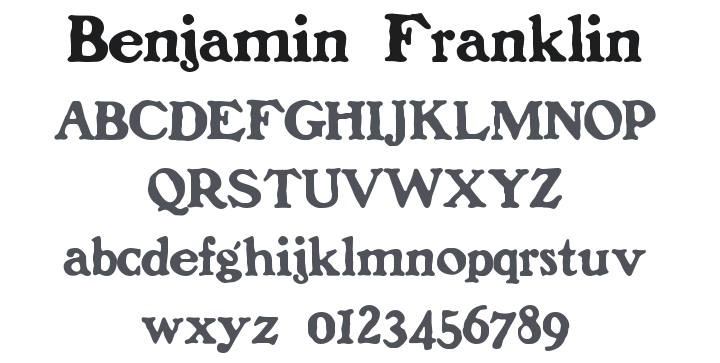 Benjamin Franklin Font