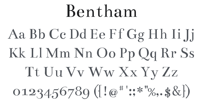 Bentham Font