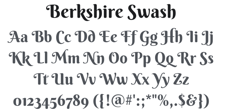 Berkshire Swash Font