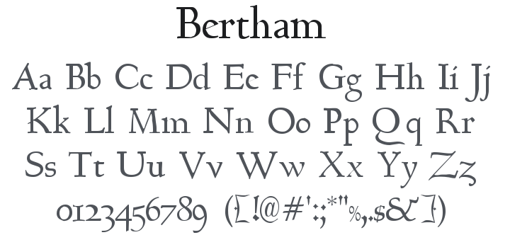 Bertham Font Family