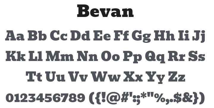 Bevan Font Family