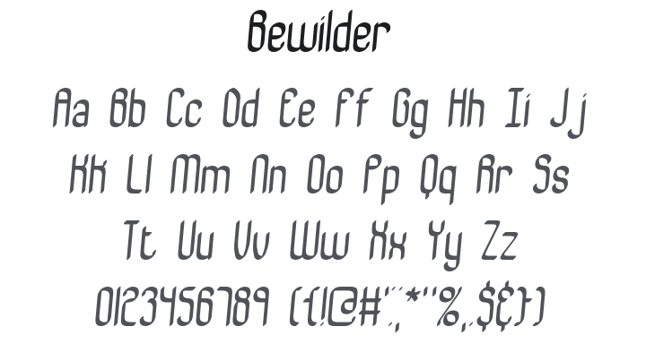 Bewilder Font Family