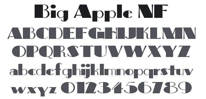 Big Apple NF Font