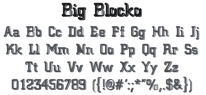 Big Blocko Font