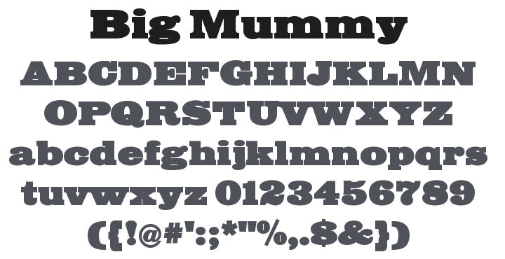 Big Mummy Font