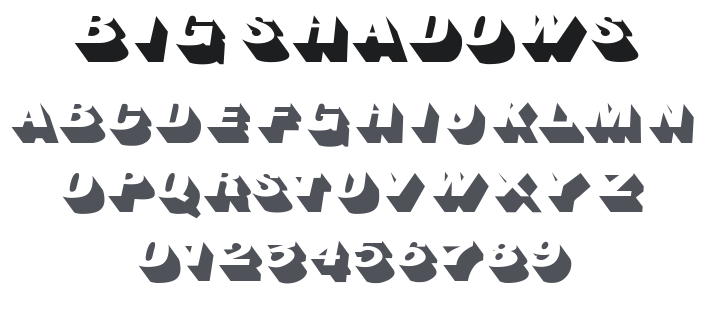 Big Shadows Font Family