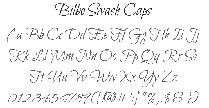 Bilbo Swash Caps Font