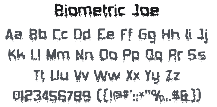 Biometric Joe Font