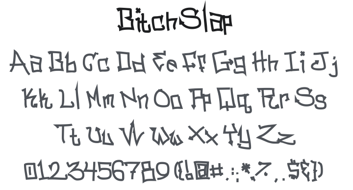 BitchSlap Font
