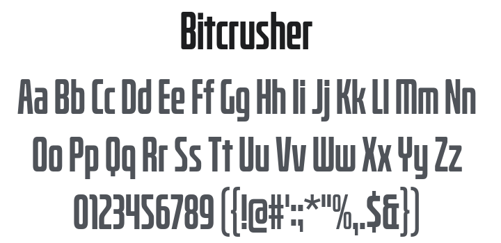 Bitcrusher Font