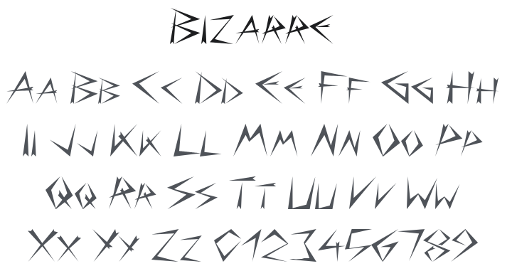 Bizarre Font Family