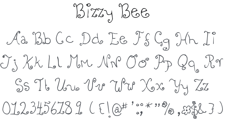 Bizzy Bee Font