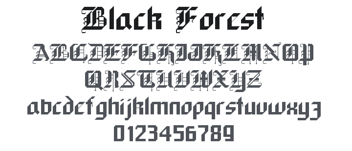 Black Forest Font