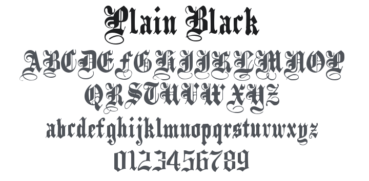 Black Font Family