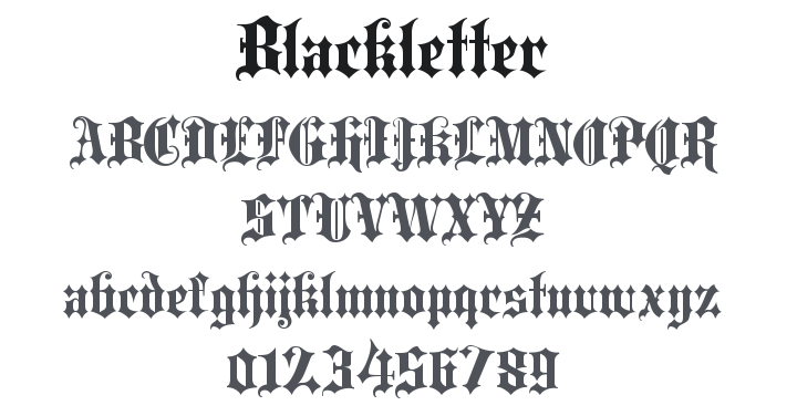 Blackletter Font Family