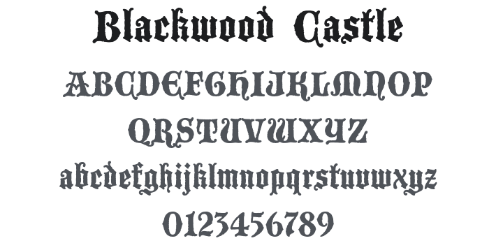 Blackwood Castle Font Family