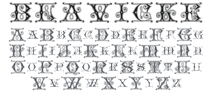 Blavicke Capitals Font