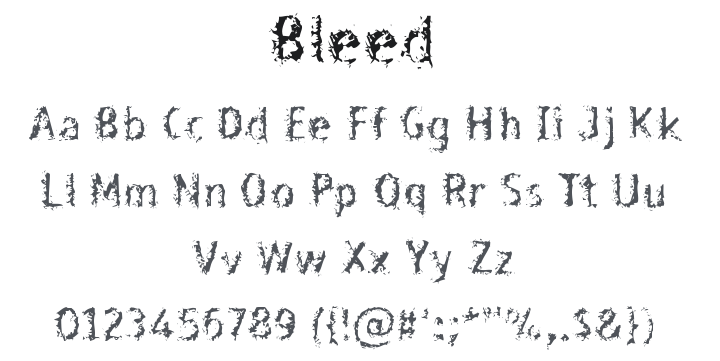 Bleed Font
