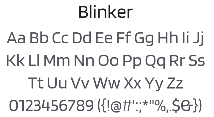 Blinker Font Family