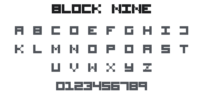 Block Nine Font