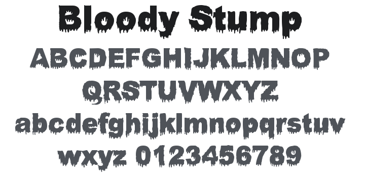 Bloody Stump Font Family