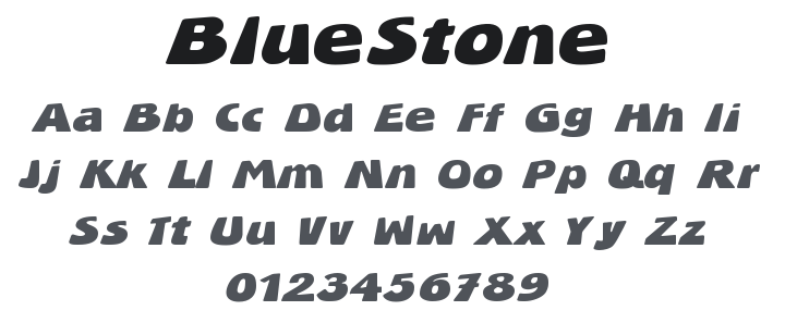 BlueStone Font