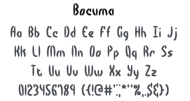 Bocuma Font Family