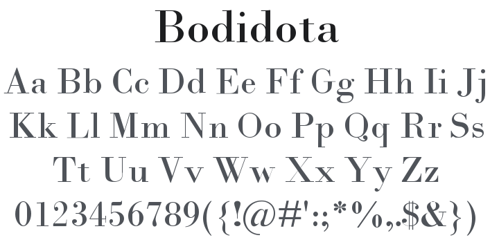 Bodidota Font