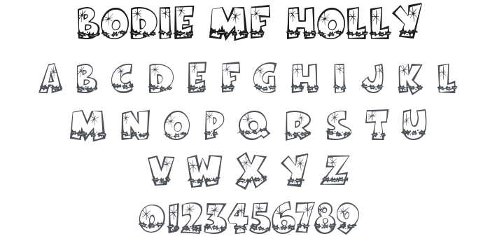 Bodie MF Holly Font