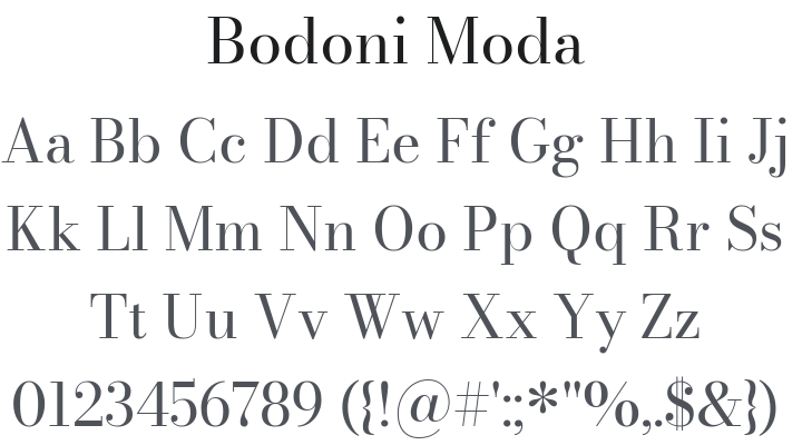 Bodoni Moda Font Family