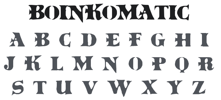 BoinkoMatic Font