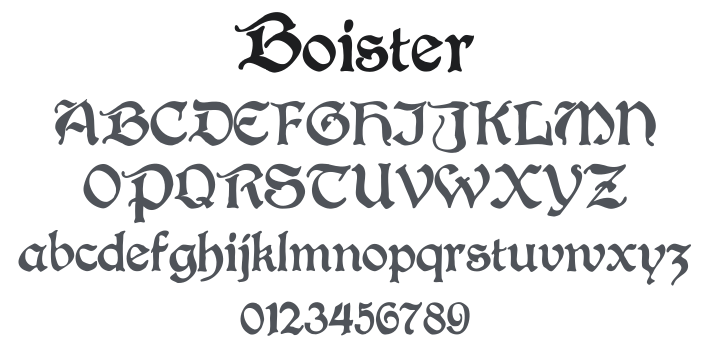 Boister Font Family