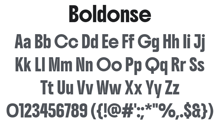Boldonse Font
