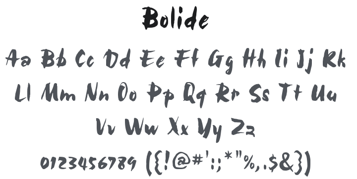 Bolide Font
