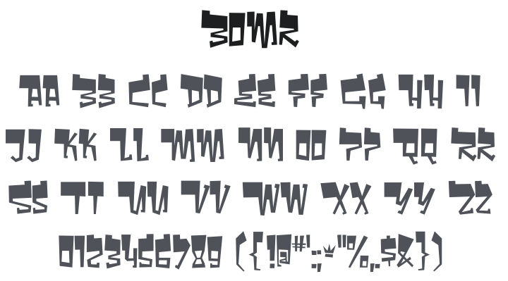 Bomr Font