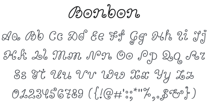 Bonbon Font