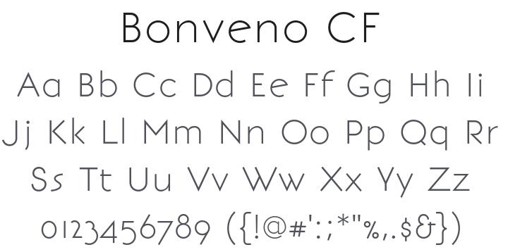 Bonveno CF Font