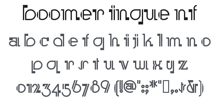 Boomer Ingue NF Font