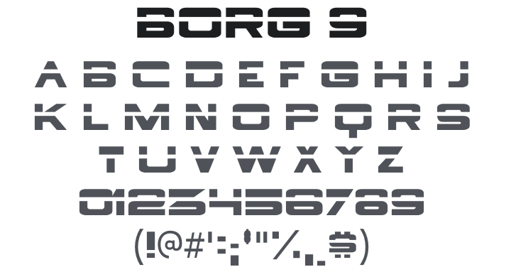 Borg 9 Font