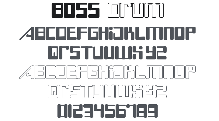 Boss Drum Font