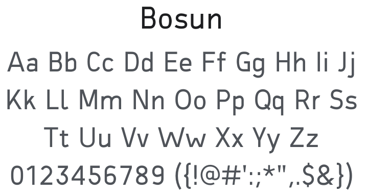 Bosun Font